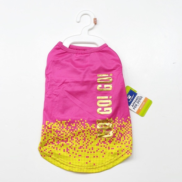 NEW Top Paw Pink Go Go Go Dog Dress